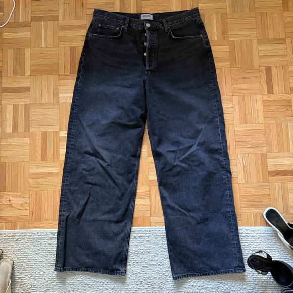Agolde Denim - Agolde low slung baggy Women's Black Jeans - paradox